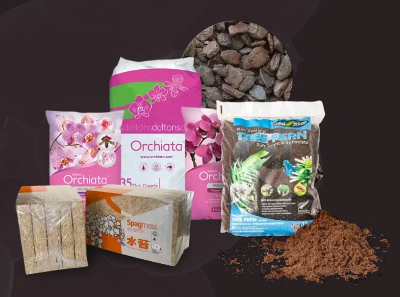 Acadian Supply products for Cattelya orchids.